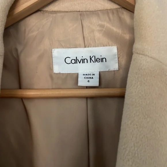 Vintage Calvin Klein wool / angora overcoat - Picture 2 of 3